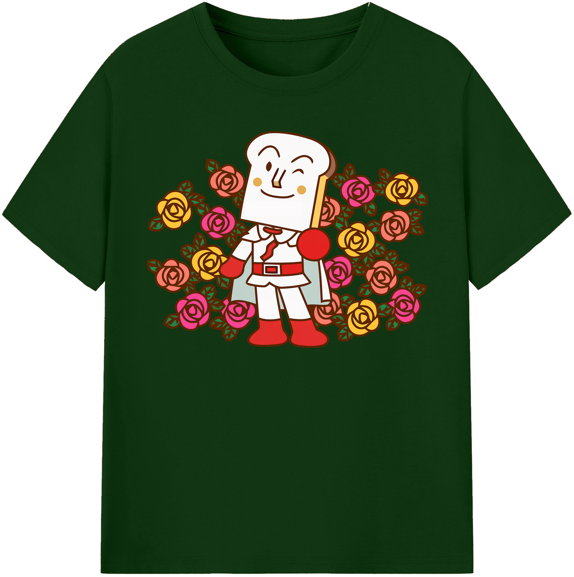 （画像用） アンパンマン Anpanman 綿100％半袖Tシャツ（フロントプリント）